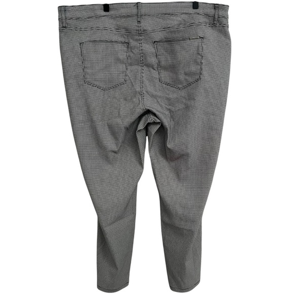 Tommy Hilfiger Womens Black White Houndstooth Stretchy Knit‎ Dress Pants - Picture 3 of 11